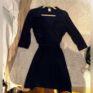 Star Vixen Wrap Dress - Navy - Size M